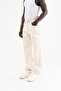 Men's Relaxed Baggy Jean Trousers Natural - 2