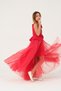 Crepe Fabric Strap Skirt with Detachable Tulle Girls Graduation Evening Dress Kvc1019 - 3