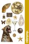 2-Pack Gold Collection Stickers, Decals, Agenda, Diary, Planner, Bullet Journal, Scrapbook - 2