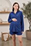 Fiji 100% Cotton Terry Fabric Elastic Waist Comfortable Fit Pocket Detailed Maternity and Postpartum Shorts