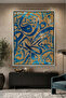 Modern Calligraphy Islamic Wall Art | Framed Canvas Print | Arabic Calligraphy Decor for Living Room, Bedroom, Office & Gift