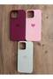 iPhone 15 Pro Max Heart Printed Velvet Inside Silicone Phone Case (3 Pieces) - 3