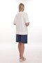 Women's Plus Size Tracksuit Set with Printed Detail Shorts - 4