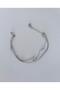 Minimal Star Waterway Two Row Zircon Stone Silver Color Bracelet