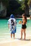 Scuba Diver Color Digital Printed Cotton Poncho ₺3,900,00 - 3