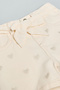 Embroidered Denim Shorts with Drawstring Waist - 3