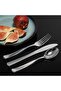 Premium Silver Plastic Cutlery Set, 30 Pieces Flatware Collection Includes 10 Spoons, 10 Forks and 10 Knives, Elegant Reusable Dining Tableware for Home Kitchen and Serving - 7
