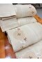İnci Secret Home Handcrafted Needlework Embroidered Rococo Embroidered Pique and Duvet Cover Set 7-Piece Cotton Satin Double Dowry Set - 3