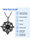 Stainless Steel Works Case Marine and Gothic Style Compass Pendant - 4