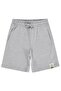 Basic Labelled Capri for 6-9 Years - Gray