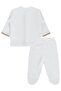 Sitting Sweet Bear Printed 1-9 Month Pajama Set - Ecru - 4