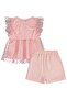 Polka Dot Printed 2-5 Years Old Set - Powder - 3