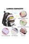 5-Piece School Backpack Set, Cute Casual Student Backpack with Tote Bag, Pencil Case, Crossbody Bag & Coin Purse, Lightweight Large Capacity Daypack for Girls Boys - 2