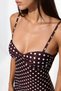 Heart Neckline Polka Dot Maxi Dress - 6