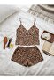 Satin Pajama and Nightgown Set with Drawstring Straps