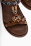 Louis Tan Buckle Detailed Women's Sandals - 5