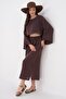 Women's Long Skirt Long Sleeve Muslin Set - 260046
