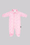 Special Design Heart-Shaped Pink Baby Girl Romper - Front Snap Cotton Romper - 4