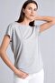 Crew Neck Short Sleeve Anthracite Melange T-Shirt H1490Ax26Sp