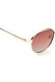 Polarized Sunglasses Gold Frame Brown Mirror Lens 50mm - M8039BR2PV - 5