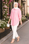 Buttoned Striped Shirt Pink