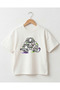 Children's Oversize Printed T-Shirt Space Themed Astronaut Pattern Unisex Cotton Kids T-Shirt - 3