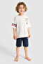 Boy's White Top and Bottom Set 50326824-Vr013