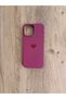 iPhone 16 Pro Max Heart Printed Velvet Inside Silicone Phone Case (Bordo) - 5
