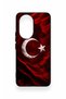 Honor 200 5g Compatible Silicone Case with Wolf Turkish Flag Pattern - 3
