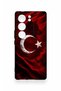 Vivo V29 Compatible Wolf Turkish Flag Patterned Silicone Case - 2