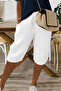 Women's Comfortable Cut Capri Shorts with Elastic Waistband