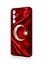 Samsung A16 Compatible Turkish Flag Patterned Silicone Case - 4