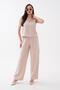 Women's Rope Strap Blouse Trousers Tencel Set 260559
