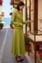 Women's Large Size Long Sleeve Shirt Dress Set Belt Detailed at Waist Modal Fabric Daily Casual Stylish - 2