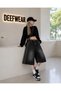 Y2K Striped Detail Baggy Jean Shorts Bermuda/Shorts - 2