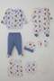 Baby Boy Hospital Release Pack of 8, Cool Puppies Patterned, 0-3 Months, White