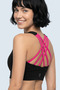 Women's Sports Bra – High Support, Crossed Back Detail, Gathering and Push-Up Effect, Removable Pads - 3