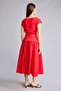A-Line High Waist Poplin Midi Skirt F7993Ax26Sp - 5