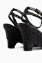Paula Black Ankle Strap Women's Heeled Shoes - 5