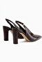 Daniela Brown Pointed Toe Women's Heeled Shoes - 5