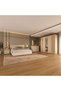 Bellano 180x200 King Bed With Headboard Storage|Wooden King Bed Frame L217xW190.4xH115.4cmTaupe/Oak - 5