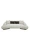 Demaris 3 Seater Fabric Sofa | Three Seat Sofas | L270xW123xH72cm - Light Brown