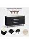Richfield Stone Top Buffet Cabinet With 3Drawers & 2Doors |L150xW45xH80cm-Beige/Black - 3