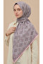 Mi̇reya 120*120 cm Cotton Scarf - Powder Pink - 6