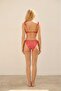 Women's Red Floral Patterned Fully Lined Side Tie String Bikini Bottom - 2