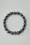 Certified 8 mm Zircon Stone, Hematite, Vibration Terahertz Natural Stone Bracelet - 2