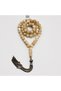 Safad + Silver Rosary 62 Beads 6mm Natural Cream Prayer Beads Premium Tasbih with Antique Silver Tassel - 3