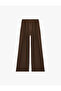 Comfortable Fit, Pleated Waist, Lace-Up Wide-Leg Pants - 4