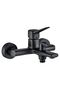 Luxe Bath Shower Mixer Set Matt Black Wall Mounted Faucet