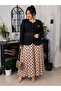Elegant Polka Dot Skirt Set